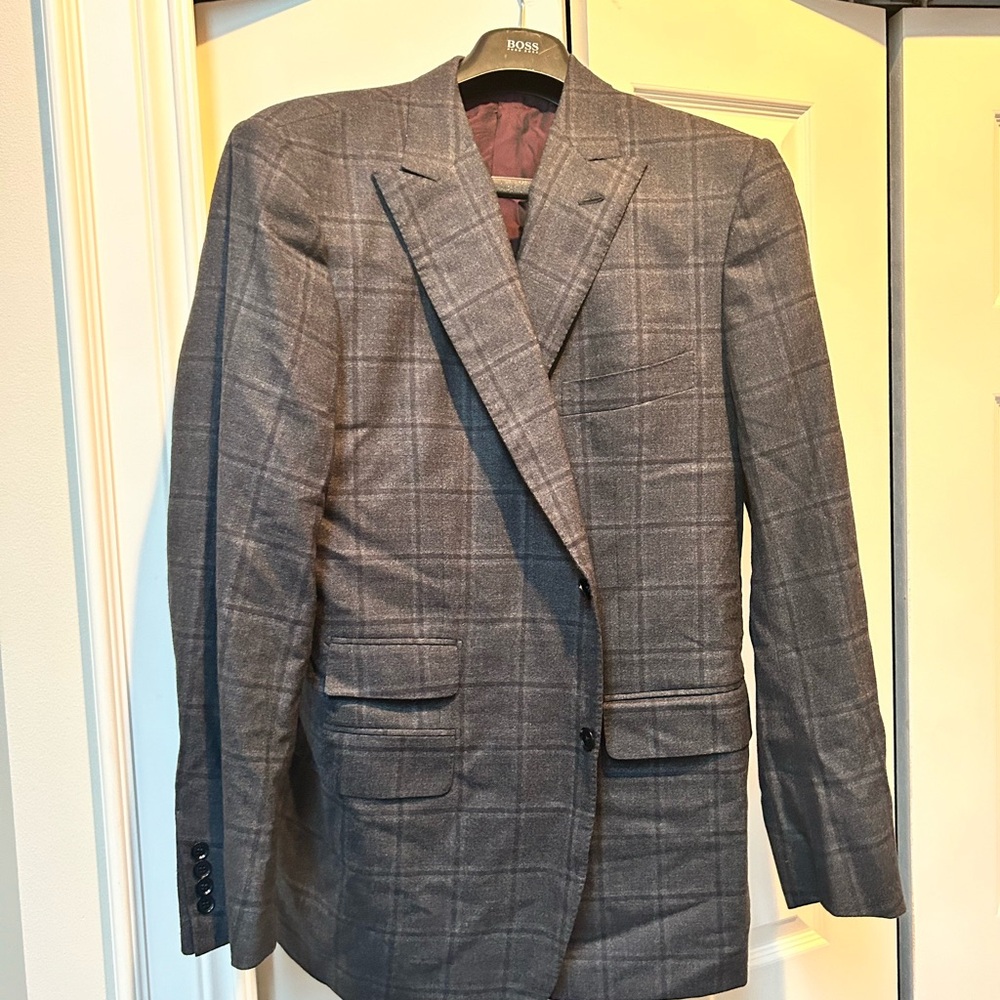 Custom Mens sport coat 44L ISAIA
